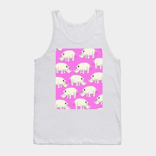 vintage Rhino pattern. Tank Top